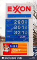 Gas Station Price Sign Stock Photos & Gas Station Price Sign Stock ...