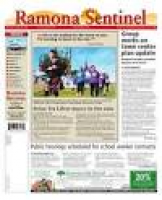 Ramona sentinel 11 10 16 by MainStreet Media - issuu
