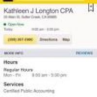 Longton Kathleen J CPA - Accountants - 320 Court St, Jackson, CA ...