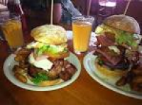 The Yeti Burger at Sequoia Brewing Company...don't bother me, I'm ...