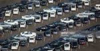 Aerial Views Above The Port Of Long Beach Ahead Of Vehicle Sales ...