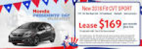 Honda New Car Specials - Napa Honda dealer in Napa CA - New and ...