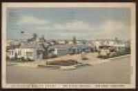 Postcard SAN DIEGO California/CA La Cresta Motel Motor Court view ...