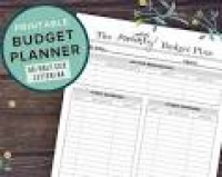 Financial Planner Budget Planner PRINTABLE Finance Planner