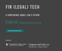 The 2017 Fin Legal Tech Conference @ Illinois Tech - Chicago Kent ...