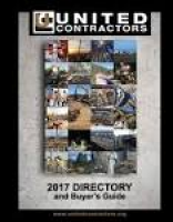 United Contractors 2017 Directory and Buyer's Guide by United ...