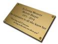 8" x 6" Solid Brass Plaque/Name plate. Deep Engraving in Solid ...