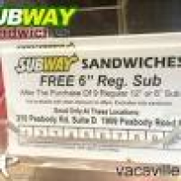 Subway - 18 Photos - Sandwiches - 210 Peabody Rd, Vacaville, CA ...