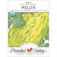 Peaceful Valley Organic Melon Seeds, Piel de Sapo - GrowOrganic.com