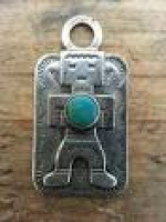Vintage Native American Fred Harvey Era Stamped Silver Turquoise ...