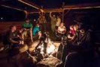 Outdoor patio with firepit - Picture of Bonfire Brewing, Eagle ...