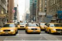 March 15th, 2007, NEW YORK CITY, USA -Row Of Taxi Cabs On Park ...