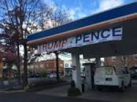 Darien Gulf station owner waves his banner high for Trump/Pence ...