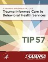 TraumaInformed Care for Behavioral Healt by QueTech - issuu