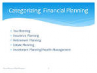 Financial Planning & Wealth Management - ppt download