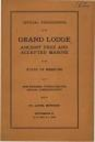 1942 Proceedings - Grand Lodge of Missouri by Missouri Freemasons ...