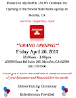 Menifee's Newest State Farm Agency Grand Opening April 26 ...
