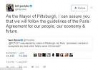 Pittsburgh mayor trolls Trump after US quits Paris accord | Daily ...