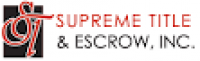 Supreme Title and Escrow Inc - Home