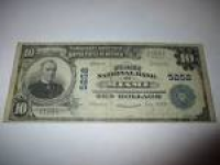 $10 1902 MIAMI OKLAHOMA OK NATIONAL CURRENCY BANK NOTE BILL! #5252 ...