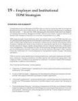 19 Employer and Institutional TDM Strategies | Traveler Response ...
