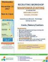 Recruiting Workshop - Cooks/Bakers/Cashiers for Brevard County ...