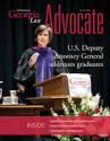 Advocate Magazine 2016, Volume 50 by University of Georgia School ...