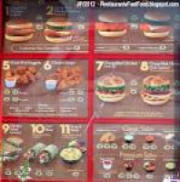 Restaurant Fast Food Menu McDonald's DQ BK Hamburger Pizza Mexican ...