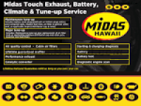 Midas Hawaii Auto Repair and Service Menu Board - Midas Hawaii ...