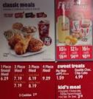 KFC Menu, Menu for KFC, Oak Lawn, Chicago - Urbanspoon/Zomato