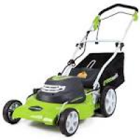 Amazon.com : Greenworks 20-Inch 12 Amp Corded Lawn Mower 25022 ...