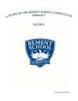 Bement Curriculum Guide 2015-2016 by Bement - issuu