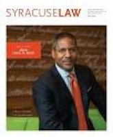 Syracuse Law Magazine Fall 2016 by Syracuse University College of ...