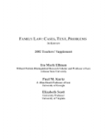 PDF) Family Law: Cases, Text, Problems