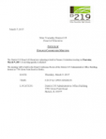 Finance Committee Meeting – Niles Township High Schools District 219