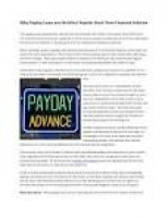20111213 why payday loans are the most popular short