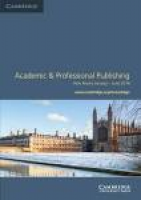 Academic & Professional Publishing Catalogue Jan-June 2016 by ...