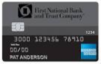 Personal Credit Cards | First National Bank and Trust