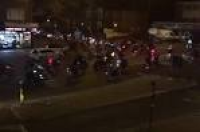 Halloween Ride Out' bikers smash cars and pull street stunts ...