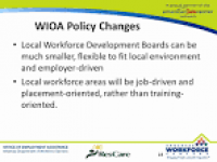 The WIOA of 2014 and the Little Rock Workforce Development Board ...
