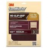 3M SandBlaster Bare Surfaces Sandpaper, 100-Grit, 9-Inch by 11 ...