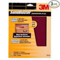 3M SandBlaster Bare Surfaces Sandpaper, 150-Grit, 9-Inch by 11 ...
