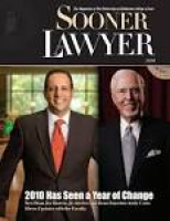 Sooner Lawyer 2010 by University of Oklahoma College of Law - issuu