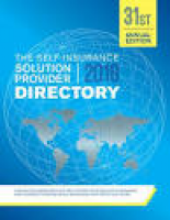 The Self Insurance Solution Provider Directory 2018 by SIPC - issuu