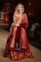 South Asian Bridal Lehenga | Velvet Dupatta w/Beige Embroided ...