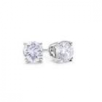 1/2ct Diamond Stud Earrings in 14k White Gold | SuperJeweler.com