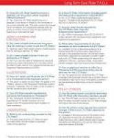 Long Term Care Rider. Table of Contents FREQUENTLY ASKED QUESTIONS ...