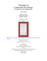 PDF) Principles of Community Psychology (Oxford University Press ...