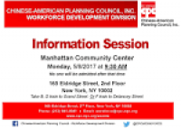 Workforce Development Division Manhattan Information Session ...