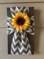 Bless our home sunflower blessings wall floral country art kitchen ...